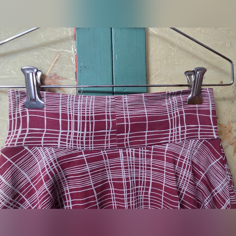 NWT Effie's Heart Women's Burgundy 'Carnaby Skirt Winter Plaid' Skirt Sz XS - Picture 9 of 13